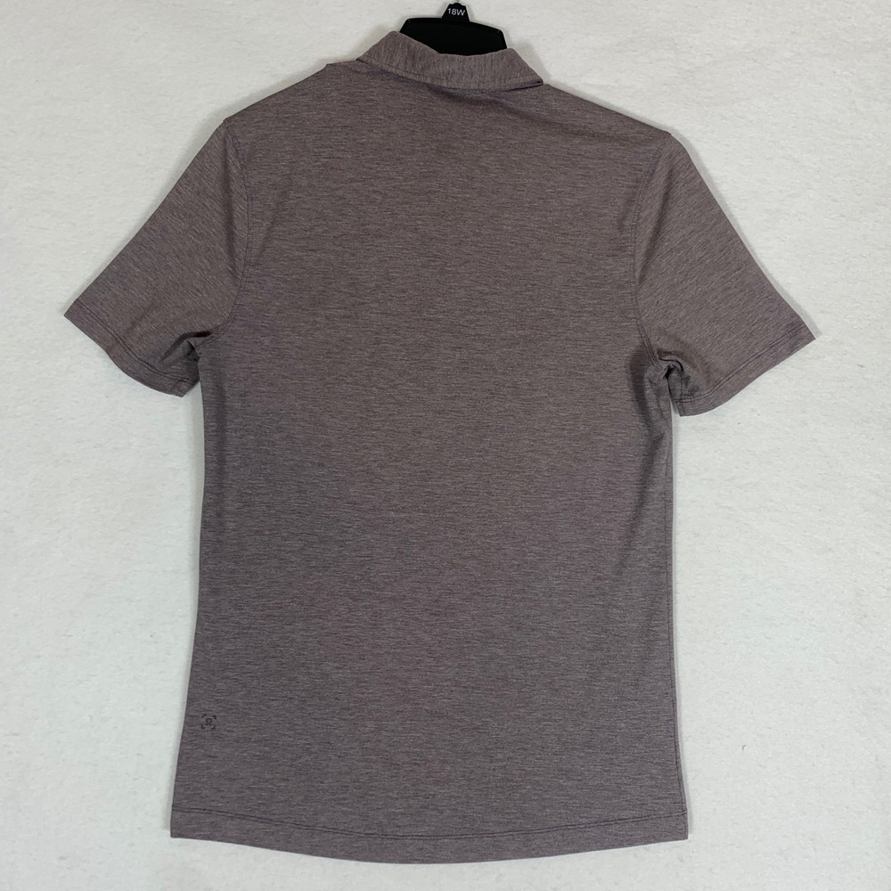 Lululemon Evolution Short-Sleeve Polo Shirt Men's Small Gray Stretch Performance - Picture 4 of 8